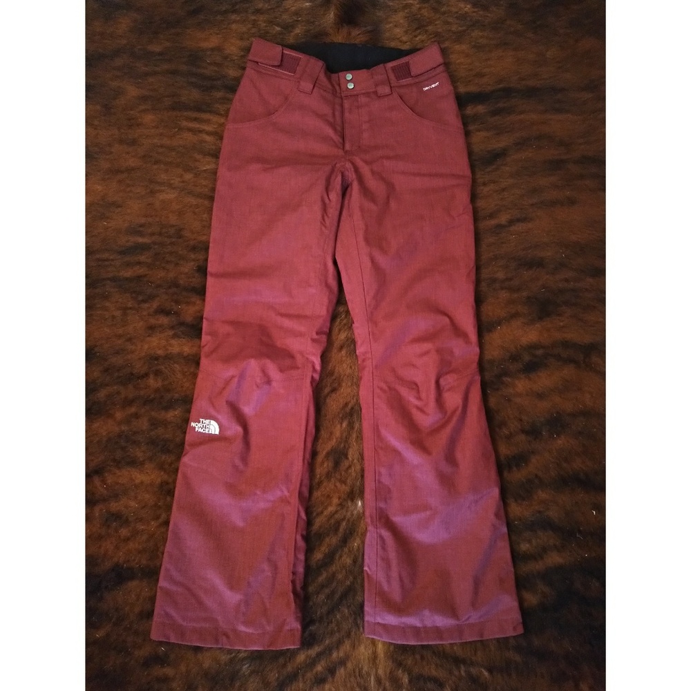 The North Face Burgundy Snow Pants